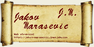 Jakov Marašević vizit kartica